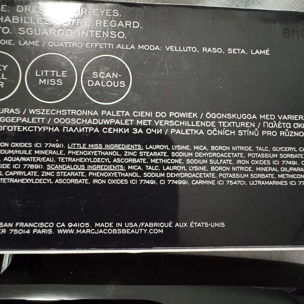 NIB Marc Jacobs Eye-Conic Eyeshadow Palette 740 Scandalust Discontinued HTF